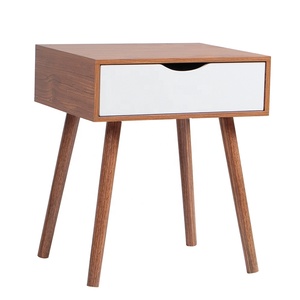 Muebles de dormitorio, mesita de noche, organizador, moderno, de madera, con cajón - Product Image 1