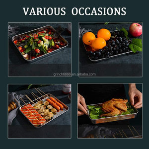 Plateau OEM en acier inoxydable Plateau pour outils de bijouterie Plateau épaississant non toxique et robuste pour la cuisine, instrument de laboratoire et plateau dentaire - Product Image 6