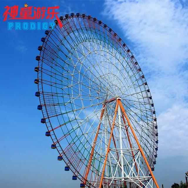 Chine fabricant parc d'attractions extérieur grande roue géante de 60m à vendre