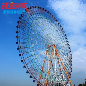 Chine fabricant parc d'attractions extérieur grande roue géante de 60m à vendre