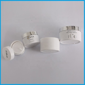 Vasetto in <span class=keywords><strong>Plastica</strong></span> PET Bianco di Alta Qualità 100g, Colore Personalizzabile, per Crema Viso e Occhi, Lussuoso Contenitore Cosmetico per Cura Personale della Pelle - Product Image 4