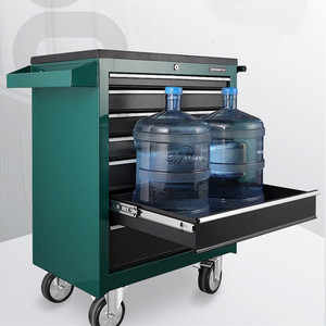 Kim Loại Công Cụ Xe Đẩy Với Xử Lý Và Bánh Xe Cán Lưu Trữ Ngực Ngăn Kéo Hộp Công Cụ Nhà Để Xe Có Thể Khóa 72 Inch Thép Công Cụ Tủ - Product Image 4