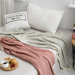KN couverture tricotée <span class=keywords><strong>en</strong></span> <span class=keywords><strong>coton</strong></span> pour canapé et salon, <span class=keywords><strong>Plaid</strong></span> doux et chaud de haute qualité - Product Image 1