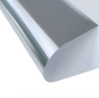 50um mat argent auto-adhésif aluminium vinyle PET étiquette auto-adhérence Film étiquette rouleaux amovible colle Machine étiquette autocollant