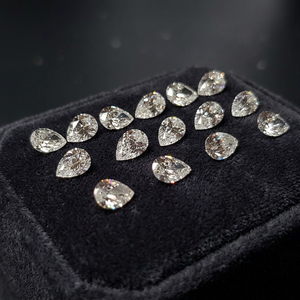 Diamante Suelto Cultivado en Laboratorio, Color G H I, Claridad SI, Pulido, Tamaño 0.90-0.99 Quilates, Corte Pera Fantasía, Corte Muy Bueno, 10 Moh's - Product Image 3