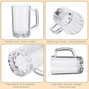 Vaso <span class=keywords><strong>de</strong></span> <span class=keywords><strong>Cerveza</strong></span> Reutilizable Transparente para Fiestas, Bares y Estadios, <span class=keywords><strong>de</strong></span> Plástico, Multiusos, Económico, Venta al por Mayor, Novedad 2026 - Product Image 4