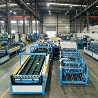 Ligne de production de conduits carrés 5 en U, ligne automatique de fabrication de conduits 5 pour le formage d'angles en acier TDF et de brides en C