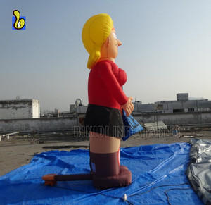 Bon prix gonflable Fashion Lady avec sac à la main gonflable Holland Cartoon Sarah Ballon - Product Image 3