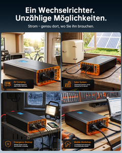 อินเวอร์เตอร์คลื่นไซน์บริสุทธิ์ 3000W แปลงไฟ DC เป็น AC 24V เป็น 220V 50Hz อินเวอร์เตอร์สำหรับใช้งานนอกระบบไฟฟ้า สำหรับรถบ้านและพลังงานเคลื่อนที่ - Product Image 6