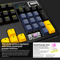 Clavier mécanique sans fil LX106 pleine taille, trois modes, Type-C, RGB, échangeable à chaud, pour PC de bureau gaming 2.4G USB-C