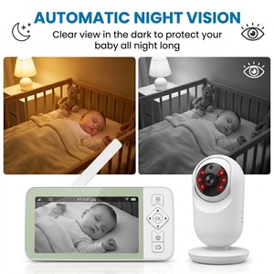 Monitor para Bebés KT626T de Modo Dual 2.4G 5G WiFi con Aplicación, Pantalla IPS de 5.5 Pulgadas, Cámara de 720P, Videoportero PTZ, Visión Nocturna Automática, Modo VOX - Product Image 4