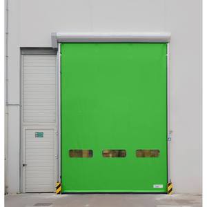 Porte à enroulement rapide ADV auto-réparatrice en aluminium extrudé et rideau PVC pour usage industriel - Product Image 4