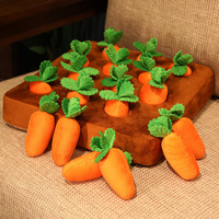 2025 nueva tendencia juguete personalizado diferentes verduras Ocultar y buscar zanahoria suave niños juguetes educativos para niños de edad temprana