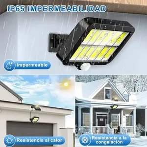 Lampes solaires d'extérieur, projecteurs solaires de jardin, 3 modes + télécommande, 2 pièces - Product Image 6