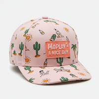 Nouveau design personnalisé, casquette de baseball à impression numérique pour enfants, logo brodé, casquette de relance pour bébé, casquette de baseball entièrement imprimée pour bébé