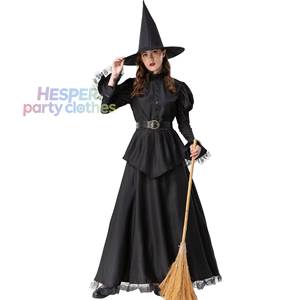Disfraz de Bruja Negra para Mujer, Conjunto de Disfraces de Halloween para Fiesta de Club Femenino, Cosplay - Product Image 1