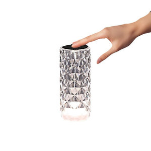 Lampe de bureau LED Rose Ambiance avec veilleuse, trois options de couleur, intensité réglable, commande tactile pour chambre à coucher - Product Image 6