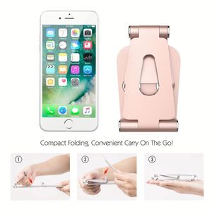 Hot Selling 360 Degree Rotatable Mobile Phone Holder Adjustable Aluminum Phone Stand <b>Tablet</b> Stand for Phones - Product Image 6