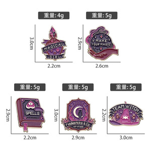 Métal Artisanat Dérive Bouteille Violet <span class=keywords><strong>Romance</strong></span> Animal Chat Mode Bijoux Broches DIY Émail Pins Badge Alliage Anime Broche - Product Image 3