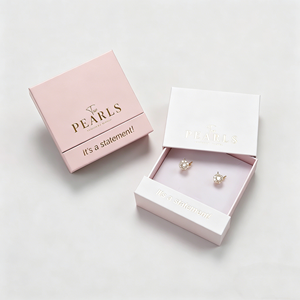Sacs d'emballage pour bijoux écologiques, simples, personnalisés, luxueux, discrets, à ouverture coulissante, pour boucles d'oreilles, bagues, colliers, avec logo personnalisé - Product Image 1