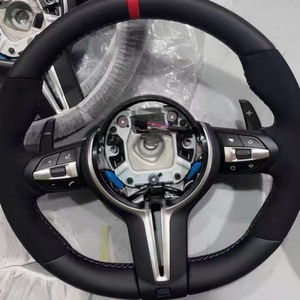 Volant sport en cuir noir personnalisé pour BMW F10 F20 F30 E60 E90 E92 F11F22 F30 F35 F31E70 E71F15 F16 M5 M3 M4 - Product Image 4