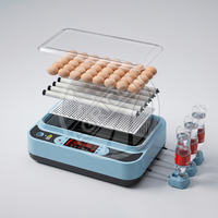 Incubateur d'œufs numérique automatique 48-96 œufs, machine à couver la volaille avec contrôle automatique de la température et de l'humidité, 98% de taux de hatching pour poulets, oies et oiseaux