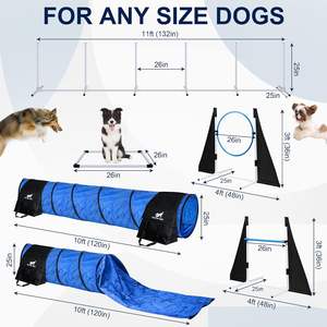 Ensemble d'agilité pour animaux de compagnie Offre Spéciale Obstacle Pole Training Sensibilité Jumping Pole <span class=keywords><strong>Dog</strong></span> Outdoor Exercise <span class=keywords><strong>Equipment</strong></span> <span class=keywords><strong>for</strong></span> <span class=keywords><strong>Dog</strong></span> Training - Product Image 4