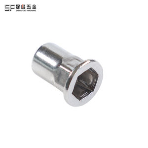 ステンレスまたは炭素鋼のアメリカンスタンダードフラットヘッドハーフヘックスリベットナット-図面/サンプルからのSFカスタムデザインによる。 - Product Image 5