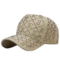 Casquette de baseball unisexe sportive en PVC avec imprimé lettres, 6 panneaux, réglable, tendance printemps-automne, pour couple, style 3D