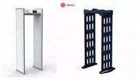 Scanner mobile de sécurité et de protection pour la détection d'armes métalliques Système de cadre de porte facile à transporter avec 3/6/9/15 zones