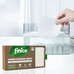 Finice Laundry Detergent Paper Eco Friendly Laundry Strips Eco Washing Sheet