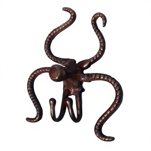 Decorative Cast Iron Crab <b>Hook</b> Easy Wall Mounted <b>Hooks</b> & <b>Rail</b> Hot Selling Metal Wall and Door <b>Hook</b> Multifunctional Use - Product Image 1