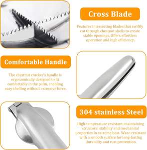 Productos Más Vendidos 2026, Utensilios de Cocina, Alicate para Nueces de Acero Inoxidable 304, Abridor Manual de Nueces, Pinza para Castañas - Product Image 5