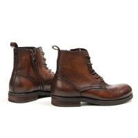 Botas Casuales de Hombre 2026, Nuevas, Vintage, Resistentes y Transpirables, Hechas a Mano con Cuero de Grano Completo, Botas Chukka de Mezclilla a la Moda