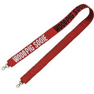 WOOO PIG SOOIE Sangle en sangle tressée perlée rouge, écologique, design vintage et tendance, crochets métalliques, accessoire de sac à main - Product Image 1