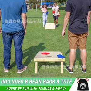 Planche de Cornhole 4x2 pieds en contreplaqué massif, taille réglementaire, pieds en bois de pin, jeu d'extérieur - Product Image 5