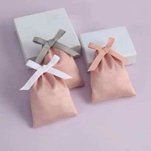 Wholesale Eco-Friendly Durable Personal Drawstring for Velvet Pouches for Necklace Jewelry Accessories <b>Small</b> Gift Bag - Product Image 5