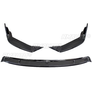 Splitter de pare-chocs avant Corolla, aspect fibre de carbone, style sport, protection de pare-chocs avant pour Toyota Corolla 2019-2022, accessoires de voiture - Product Image 6
