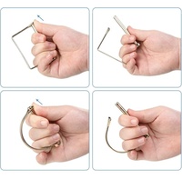Verrou de remorque jaune de style américain 1/4 pouce, cylindre de verrouillage étanche et durable pour modification automobile, attaches de sécurité pour course