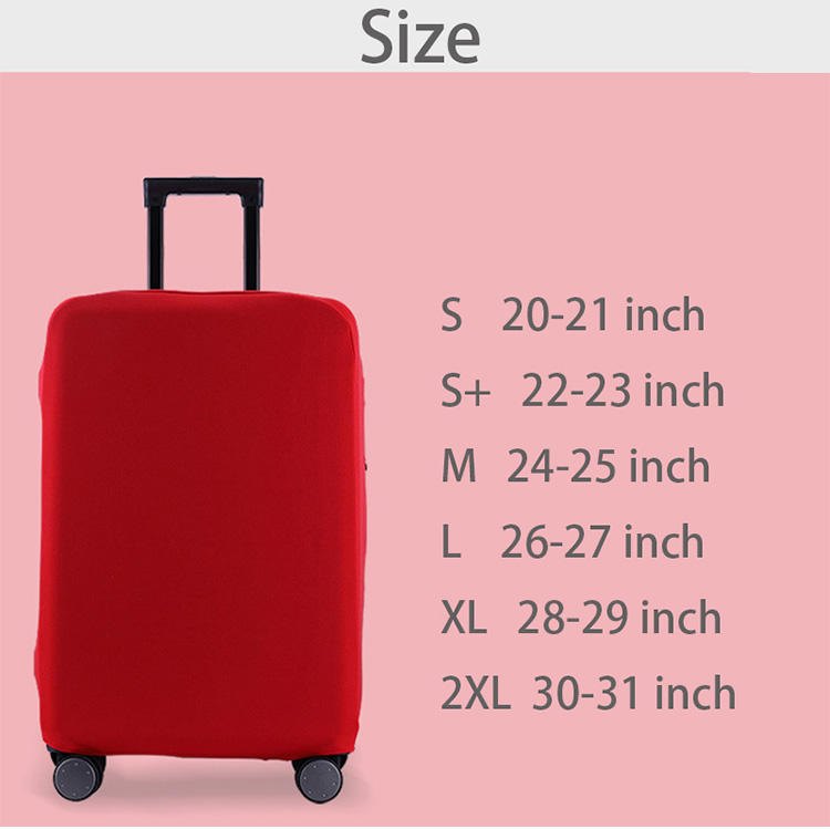 20-32 Inch Luggage Suitcase Cover Pure Color Customized