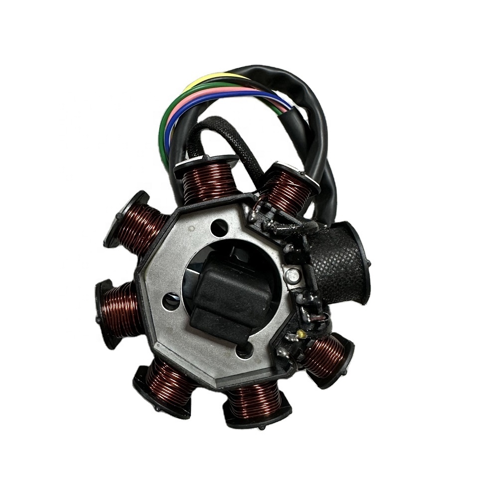 8-coil 5-wire AC Fired Magneto Stator (type I Mounting Holes) For Motorcycle CG1