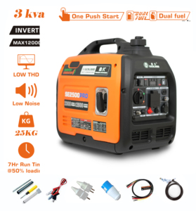 Hot 2.8KW 3KW 4KW 5KW 6KW Portable Gasoline <b>Generator</b> Silent Gasoline <b>Generator</b> Home Use Camping - Product Image 2