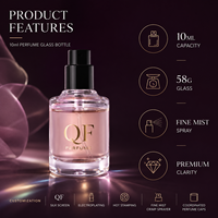 Botol Parfum Mini Kaca 10ml Langsung dari Pabrik, Wadah Parfum Kosong dengan Leher Crimp 13mm