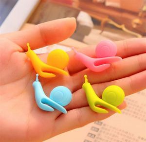 Clips de Silicona con Forma de Caracol para Bolsitas de Té - Identificador Creativo de Tazas Macaron, Clips Reutilizables para Bolsitas de Té - Product Image 3