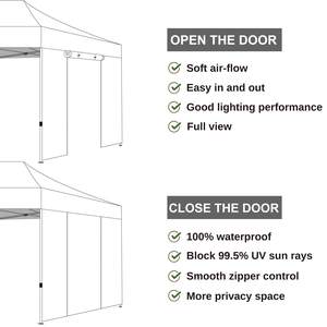Paroi latérale Canopy SunWal pour tente pop-up, kit de parois latérales pour tente pop-up, auvent à quatre coins - Product Image 2