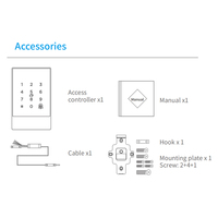 Entrée sans clé étanche IP66 RFID carte mot de passe DC12V à distance TTlock sonnette lecteur de carte de contrôle d'accès autonome
