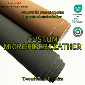 <span class=keywords><strong>Cuir</strong></span> synthétique en microfibre écologique imperméable sur mesure, <span class=keywords><strong>cuir</strong></span> nubuck durable, sans MOQ pour sacs et automobile - Product Image 1