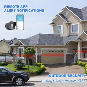 Akıllı açık ev güvenliği-hava şartlarına dayanıklı WiFi hareket sensör dedektörü-uzaktan uygulama bildirimleri-Alexa ile uyumlu - Product Image 2