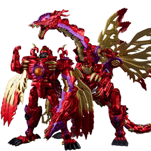Tyrannosaurus Rex III Frozen Dragon Rouge Super Guerrier Bête Homme Transformation Plastique Agrandie Jouet Robot King Kog Maternité - Product Image 1