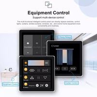 Panneau de Scène Intelligent Tuya 4 Pouces 2025 avec Interrupteur Relais 3 Gangs et Écran OLED 2-en-1, Contrôle WiFi/Zigbee via Application Tuya/Smart Life